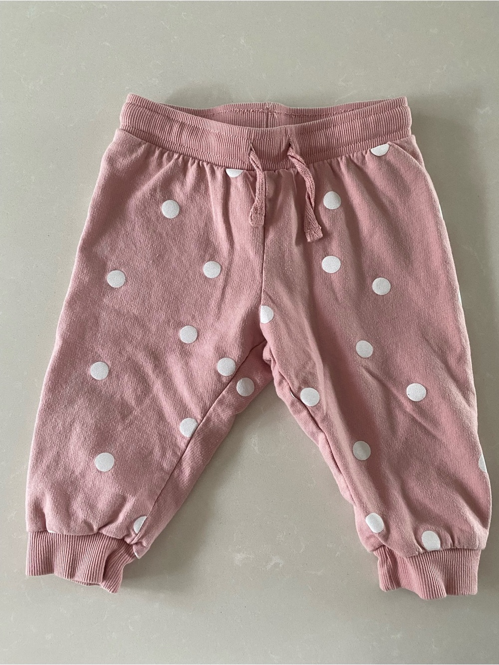H&M Pink Polka Dot Baby Joggers